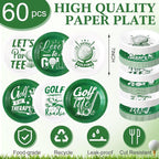 Funnymoom 60 Pcs Golf Party Paper Plates 7inch Golf Disposable Dessert Plates - Image 2