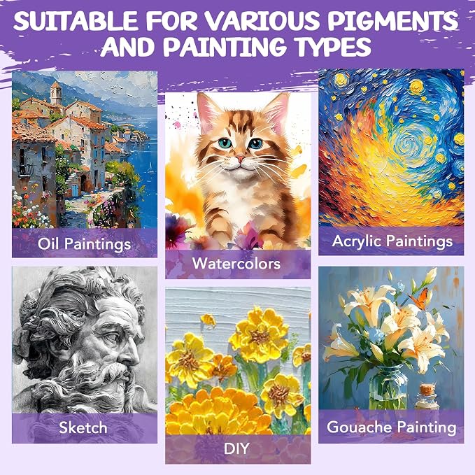 ESRICH Stretched Canvas for Painting 16x40 Inch, Triple Primed Acid-Free Cotton - Image 5
