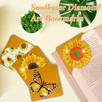 WIVICO 8Pcs Diamond Painting Bookmarks, Diamond Pearl Art Kits - Image 2