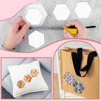 500 PCS Paper Piecing 1", Hexagon Quilting Templates - Image 7