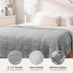 Super Fuzzy Soft Fleece Sherpa Weighted Blanket 20 lbs - Image 5