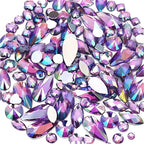 Mixed 1400pcs AB Colour Gems Jewels Flatback Rhinestones, Face Art Gem Jewel by Unknown
