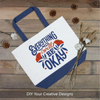 TOPDesign 1-Pack Super Strong Large 12oz Cotton Canvas Tote Bag, Reusable - Image 3