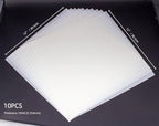 10PCS 10mil Blank Mylar Stencil Sheets, 12X12 inch Milky Translucent PET Blank - Image 2