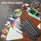 Golden Maple Miniature Paint Brushes Drybrush-10pcs Model Detail Paint Brush Set - Image 6