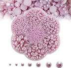 5600PCS Half Round Pearls Flatback Imitation Pearls by MLGDA