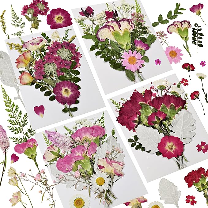 Dried Pressed Flowers for Resin | Real Dry Leaves Bulk Natural Herbs Kit for by CONVELIFE