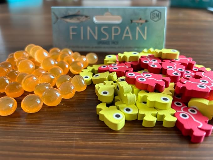 Stonemaier Games: Finspan Upgrade Pack | Squishy Eggs and Wooden Fish Tokens | - Image 8