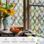 ADD.HERES Window Privacy Film, Stained Glass Decorative Static Cling, Removable - Image 5