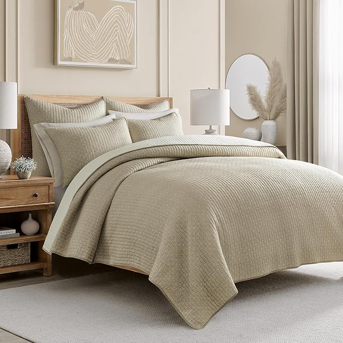 Levtex Home Cross Stitch Reversible Twin XL/Twin Quilt Set by LevtexHome
