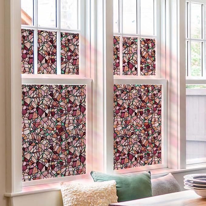 funlife Original Hand-Drawn Stained Glass Window Film, Reusable Double-Sided - Image 7