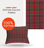 Hobby Lobby Red Royal Stewart Tartan Cotton Calico Fabric, 1 Yard | Precut - Image 3