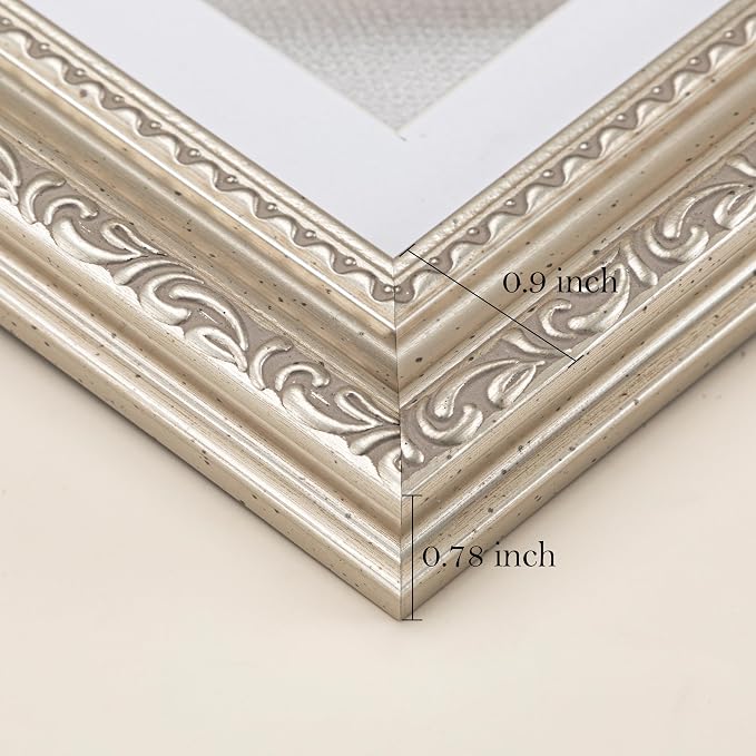 eletecpro 5x7 Vintage Picture Frame, Glass Cover, Horizontal or Vertical - Image 5