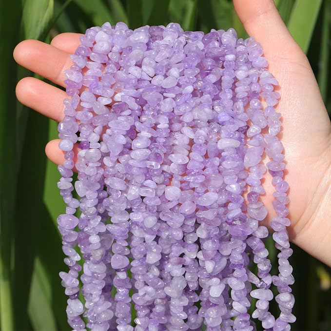 400pcs Natural Chip Stone Beads - Image 5