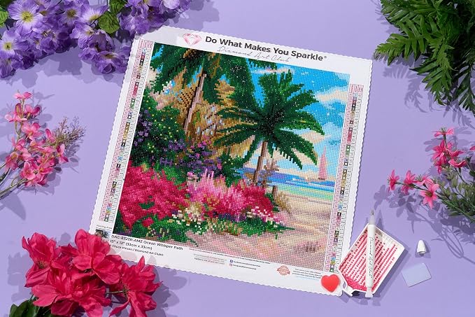 DIAMOND ART CLUB Ocean Whisper Path Diamond Painting Kit, Fun DIY Crafts - Image 5