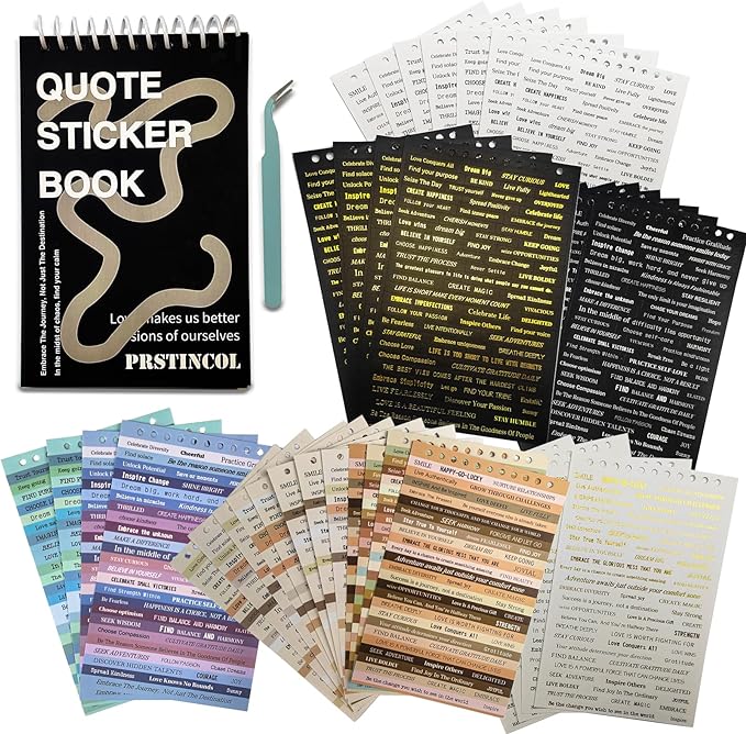 PRSTINCOL 2370 Pcs Word Stickers by PRSTINCOL