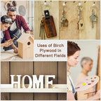 12 Pcs Baltic Birch Plywood, School DIY Projects, CNC Cutting, and Wood Burning - Image 6