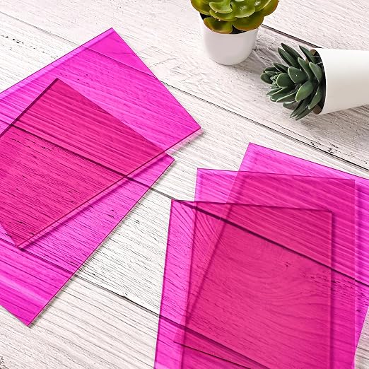 Lesnlok Purple Acrylic Sheets 1/8 Inch Thick 2 Pack 8 x 10 Clear Plexiglass - Image 5