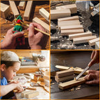 16PCS Basswood Carving Blocks 6 x 1.5 x 1.5 Inch Whittling Wood Blocks Wooden - Image 6