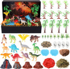 Teyva Daily 48 Pcs Dinosaur Diorama Kit Habitat Project Box Set 3D Dinosaurs by Unknown