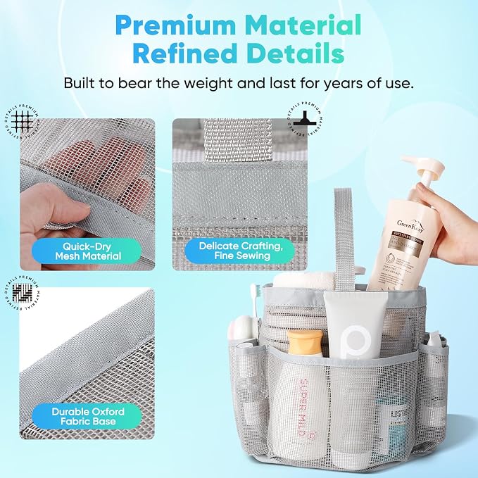 EUDELE Mesh Shower Caddy Portable - Image 3
