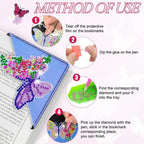 WIVICO 8Pcs Diamond Painting Bookmarks, Diamond Pearl Art Kits - Image 6