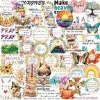 50 Pcs Clear PET Inspirational Stickers by Unknown