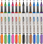 Metallic Acrylic Paint Markers, Fabric Paint, DIY Crafts by YWPXSN