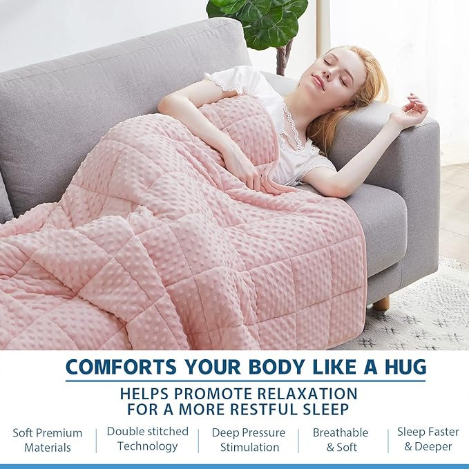 Huloo Sleep Weighted Blanket Queen 20lbs - Image 4