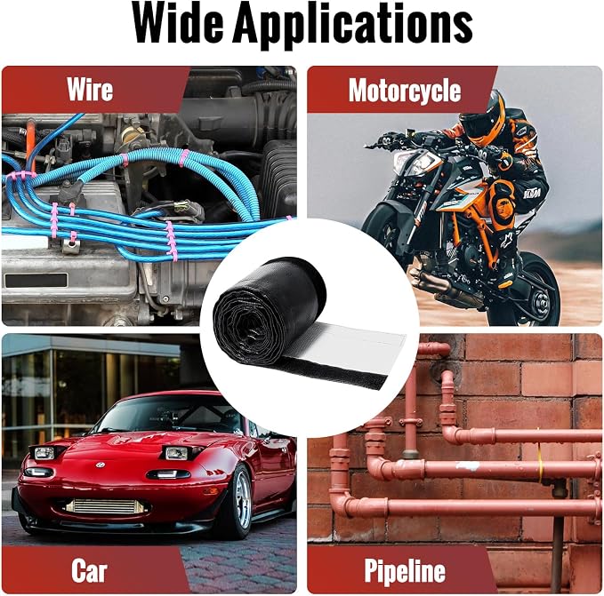 Wire Heat Shield Wrap for Car Hose Lines, 3/4" I.D. x 10FT, - Image 6