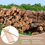 Wooden Dowels for Crafts, Wood Slats Trim Strips for Wall 1/8" × 1" × 17.5" - Image 4