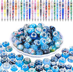 European Large Hole Spacer Charm Beads by VICTLOV