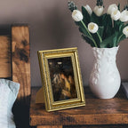 upsimples Vintage 5x7 Picture Frame, Antique Gold Frames, 2 Pack | Gold Picture - Image 2