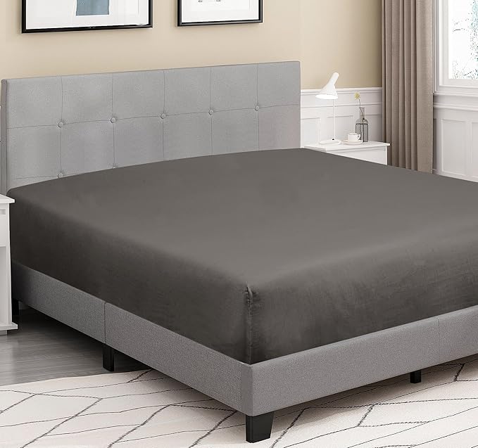 ROYALE LINENS 300 Thread Count 100% Long Staple Combed Cotton Fitted Sheet Queen - Image 4