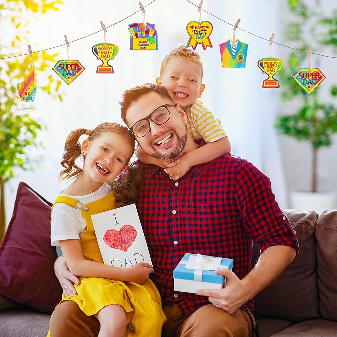 36PCS Wooden Father's Day Crafts - Image 4