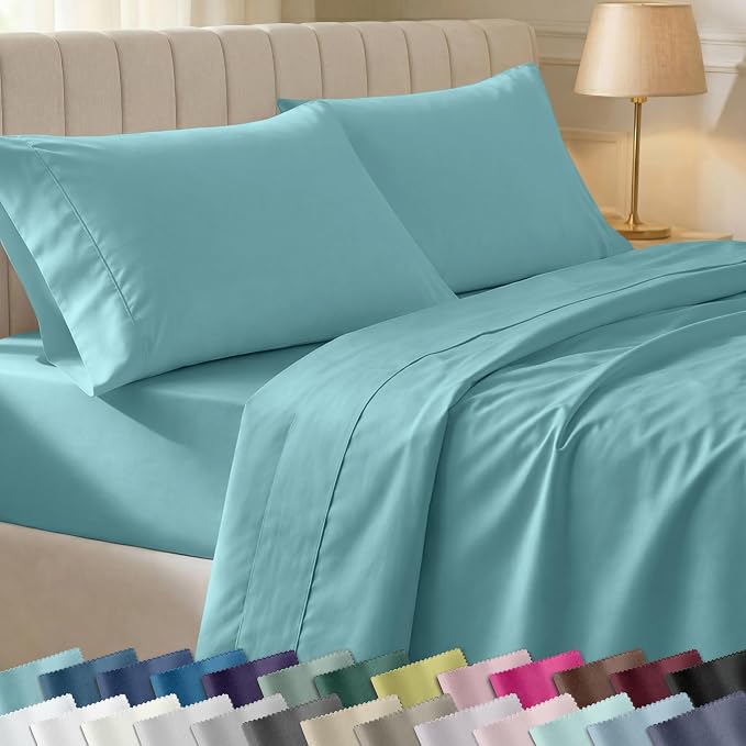 California Design Den Soft 100% Cotton Sheets Full Size Set, 400 Thread Count by CaliforniaDesignDen