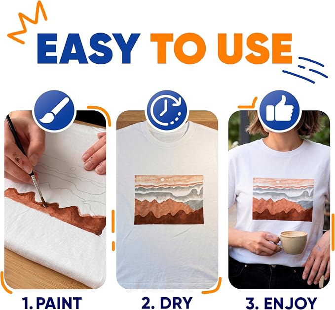 Fabric Paint Set for Clothes 9 Colors – Permanent Textile Paint for T-Shirts - Image 6