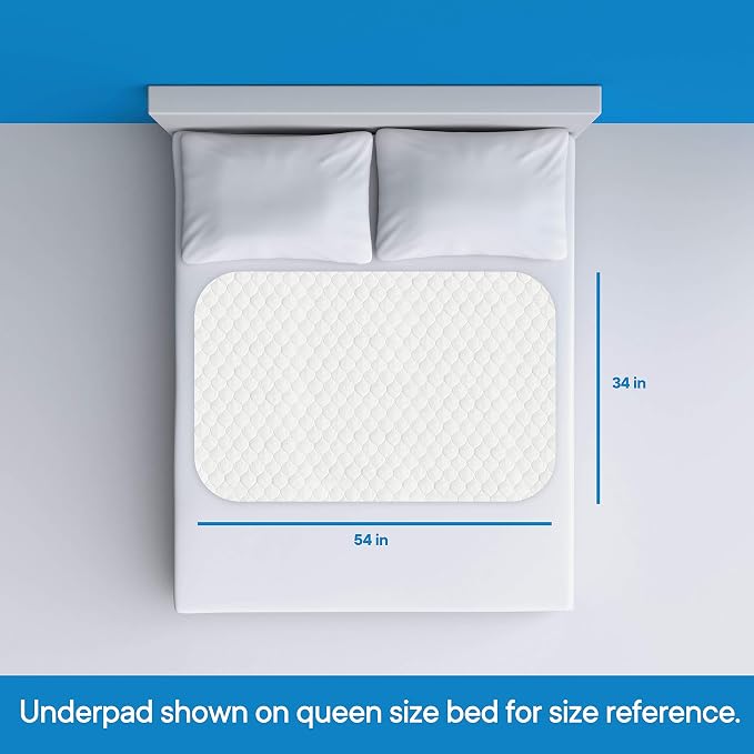 RMS Ultra Soft 4-Layer Washable and Reusable Incontinence Bed Pad - Image 3
