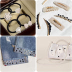 2230pcs Black and White Pearl Beads, 5 Sizes Round Pearls Beads - Image 4