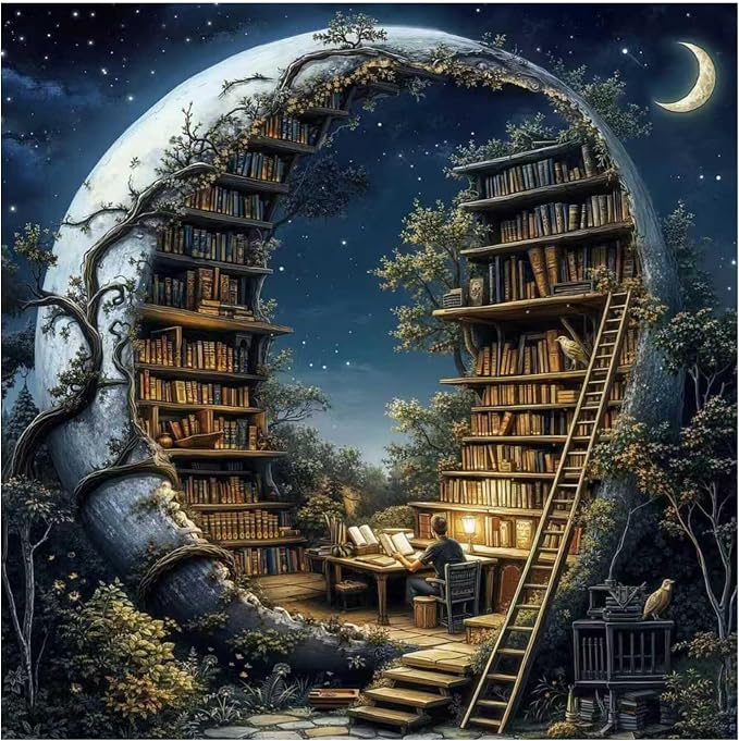 Mandun Library Paint by Numbers by MANDUN