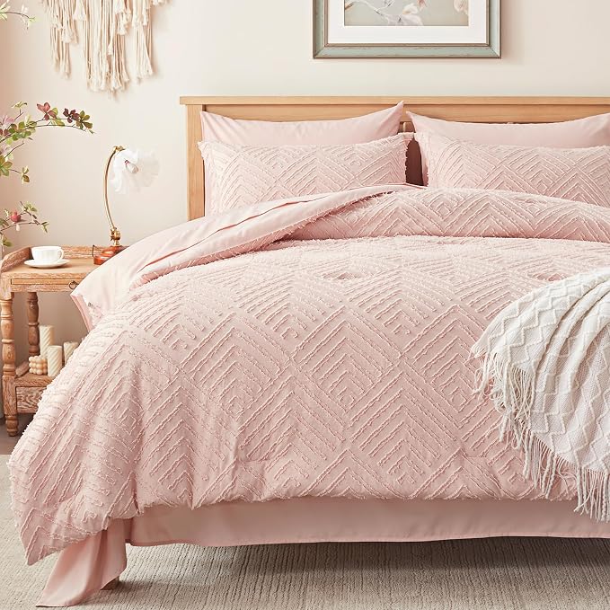 Zzlpp Twin Comforter Set 5 Pieces, All Season Boho Bedding Sets - Image 2