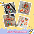 yuegool 6PCS Energy Punch Needle Coasters Kit, Easy DIY Punch Needle Embroidery - Image 5