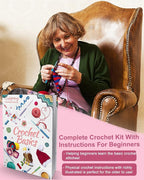 Coopay Crochet Kit for Beginner Adult, 16 Colors Yarn Crochet Animal Kit - Image 3