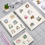 50PCS Garden Stickers Aesthetic PET Sticker Garden Flower wall Decal Waterproof - Image 7
