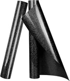 TORC Black Glitter HTV Heat Transfer Vinyl Roll 12 inch x 10 ft Iron on Vinyl by TORC
