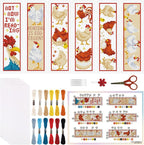 ORIGACH 6 Pcs Cross Stitch Bookmark Kit by ORIGACH