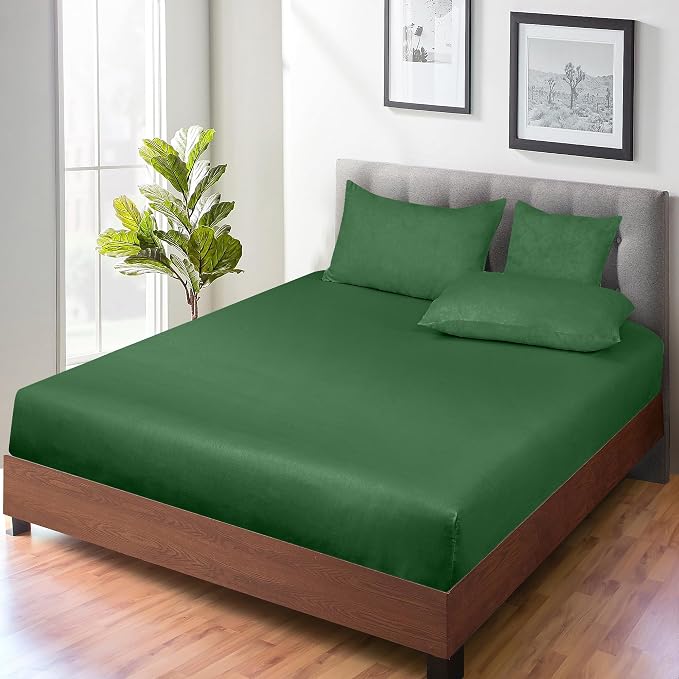 ROYALE LINENS 300 Thread Count 100% Long Staple Combed Cotton Fitted Sheet Full - Image 6