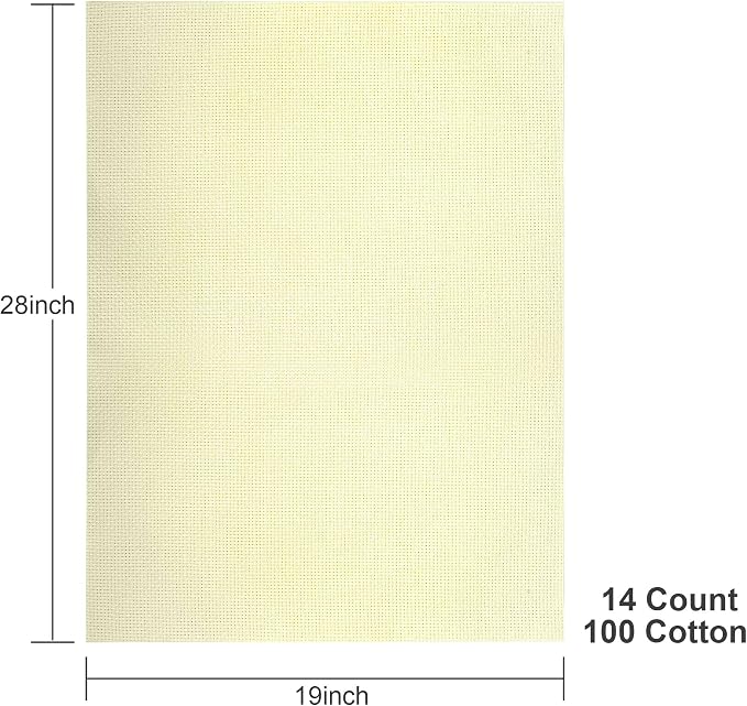 Aida Cloth 14 Count Cross Stitch Fabric, 19×28inch | Cross Stitch & DIY - Image 2