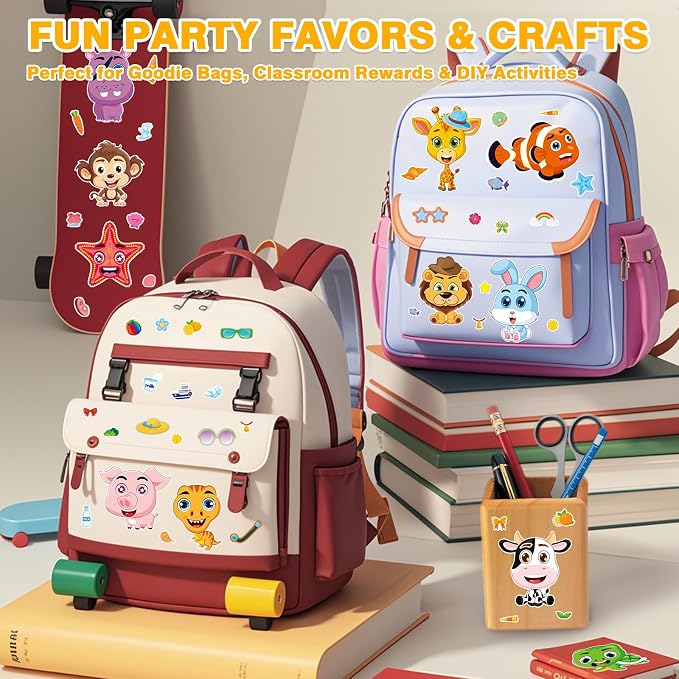 Aowplc 48 Pcs Make-a-Face Sticker Sheets - Image 6