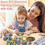ijbnhd 8 PCS Dog Diamond Art Coasters Kit Diamond Painting Coasters | Dog - Image 7